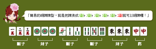 台湾16张麻将规则图片